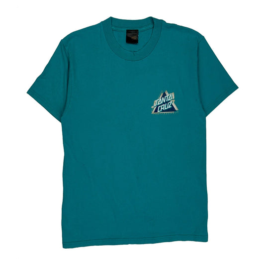 Skateboards Santa Cruz Graphic T-Shirt - Small Green Cotton