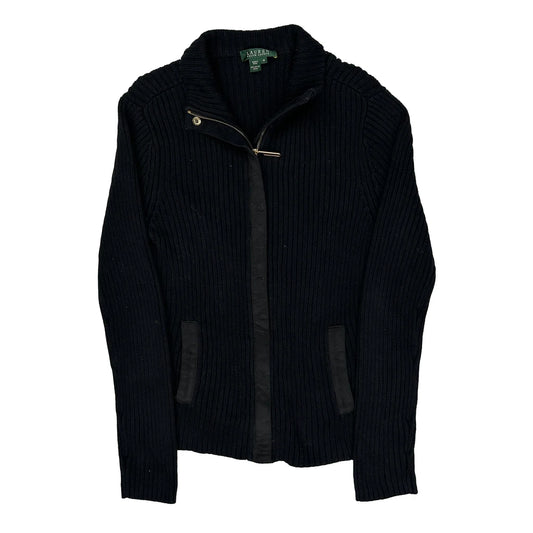 Ralph Lauren Zip Up - Medium Black Cotton