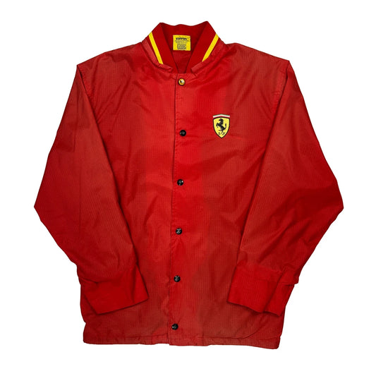 Ferrari Logo Ferrari Windbreaker - Medium Red Polyester