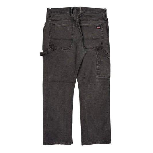 Dickies Carpenter Trousers - 33W 29L Black Cotton