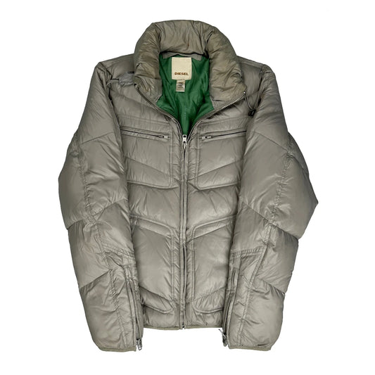 Diesel Puffer - Large Beige Nylon