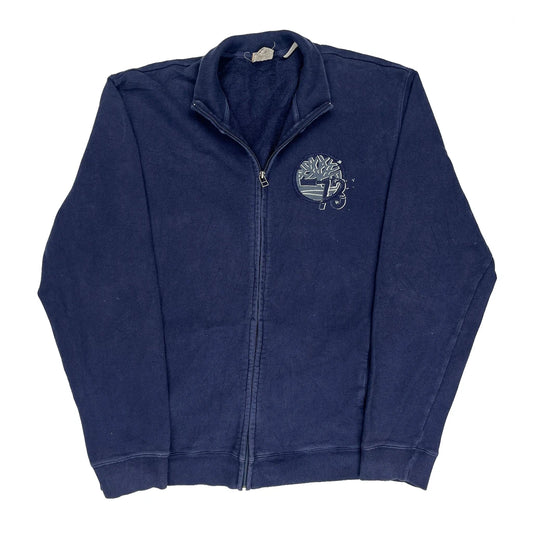 Timberland Zip Up - XL Navy Cotton