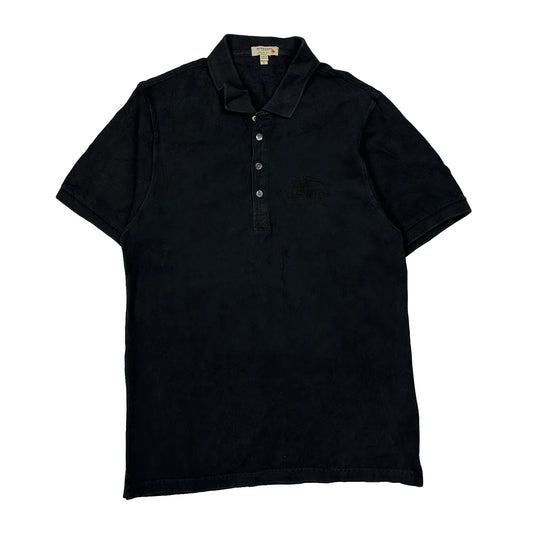 Burberry Slim Fit Polo Shirt - Large Black Cotton