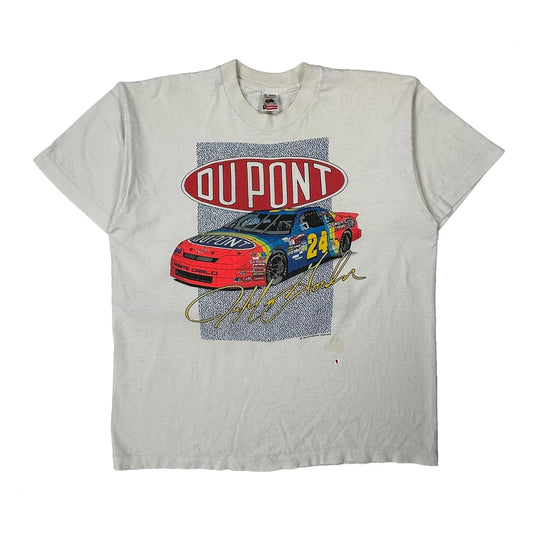 Vintage Du Pont Fruit Of The Loom Single Stitch T-Shirt - XL White Cotton