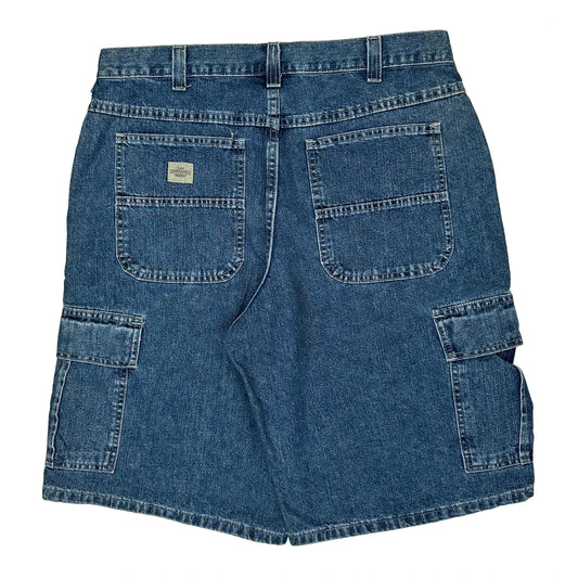 Lee Cargo Shorts - 35W 12L Blue Denim