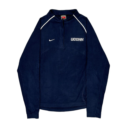 Nike 1/4 Zip - Small Navy Polyester
