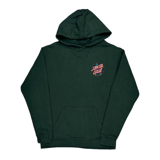Skateboarding Santa Cruz Hoodie - Large Green Cotton
