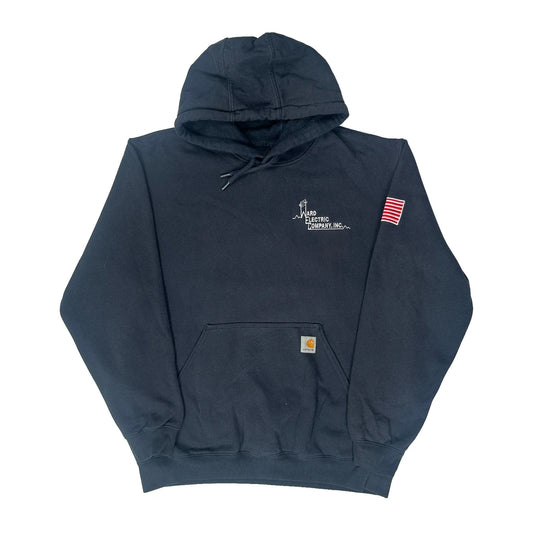Carhartt Hoodie - Large Navy Cotton Blend