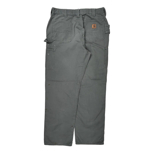 Carhartt Carpenter Trousers - 34W 32L Grey Cotton