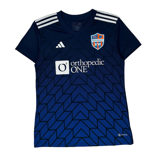 Age 12-14 Adidas Northwest Fc Jersey - Medium Blue Polyester