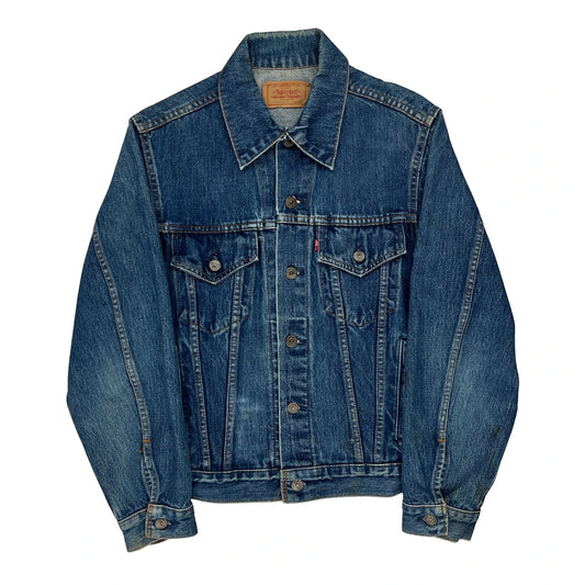 Levis Denim Jacket - Small Blue Cotton
