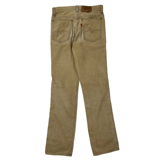 Orange Tab Levis Cord Trousers - 28″ Waist Beige Corduroy