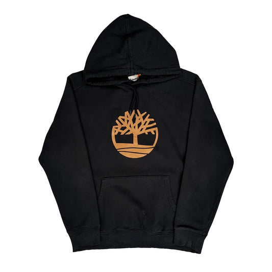 Timberland Hoodie - Large Black Cotton Blend