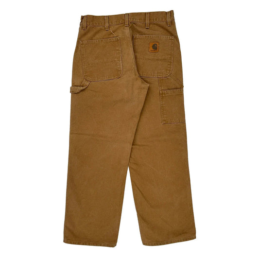 Vintage Carhartt Carpenter Trousers - 32W 29L Brown Cotton