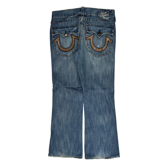 True Religion Boot Cut Jeans - 34W 32L Light Wash Denim