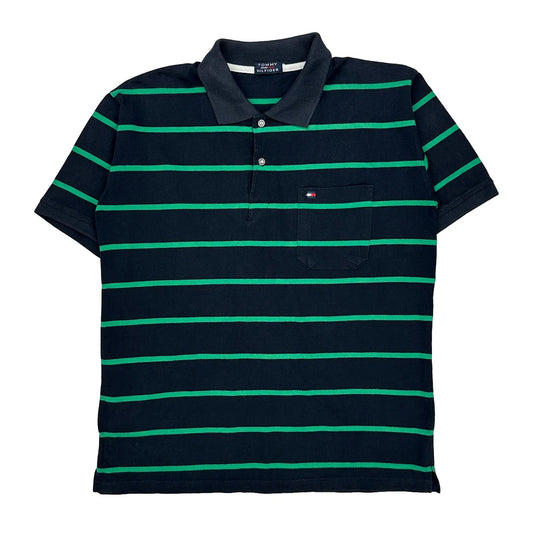 Tommy Hilfiger Polo Shirt - Large Green Cotton