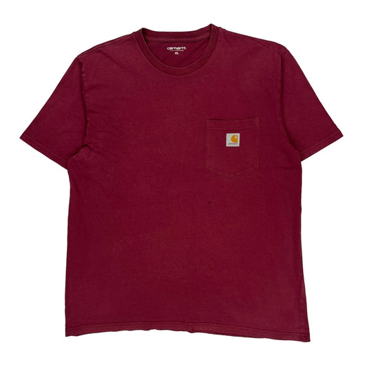 Vintage Carhartt T-Shirt - XL Red Cotton