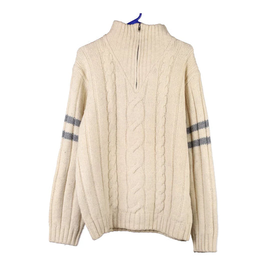 Vintage beige Unbranded Jumper - mens large