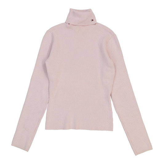 Vintage Tommy Hilfiger Rollneck - Large Pink Cotton