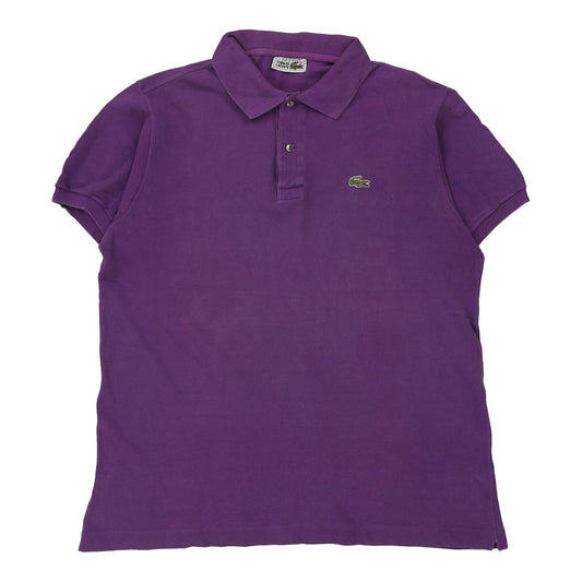Vintage Made in France Lacoste Polo Shirt - Large Purple Cotton