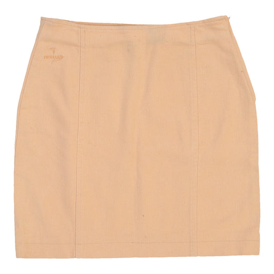 Trussardi Jeans Mini Denim Skirt - 29W UK 10 Orange Cotton