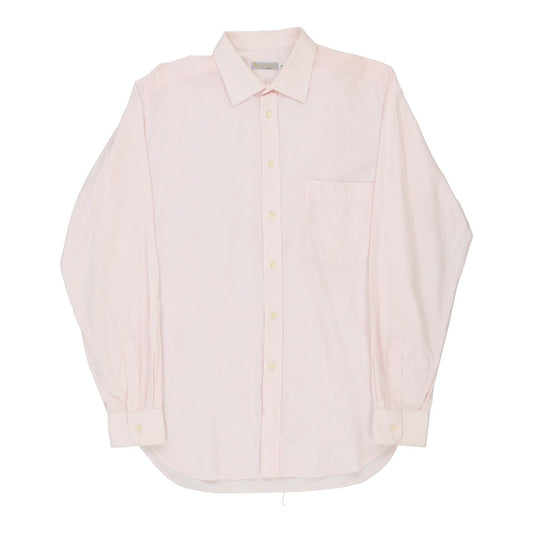 Vintage Aquascutum Shirt - Large Pink Cotton