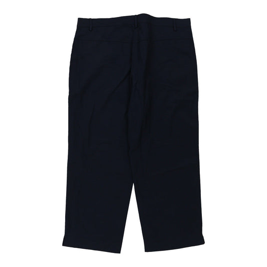 Vintage navy Unbranded Trousers - womens 36" waist