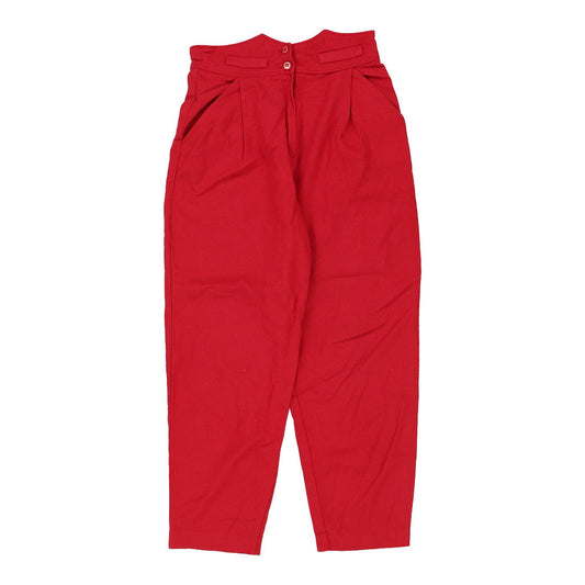 Vintage red Unbranded Trousers - womens 28" waist