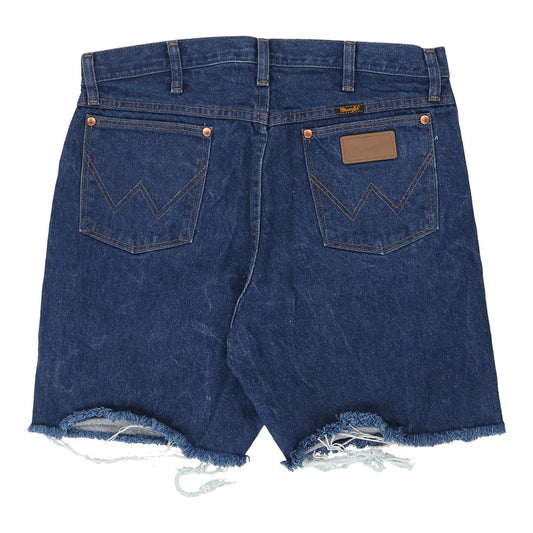 Vintage blue Wrangler Denim Shorts - mens 32" waist