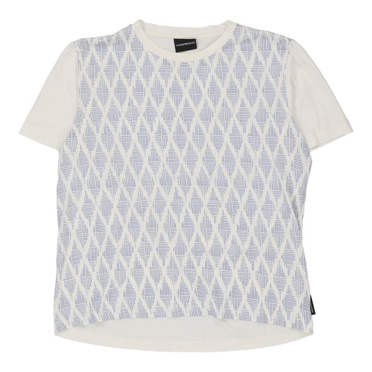 Vintage Emporio Armani T-Shirt - Large White Cotton