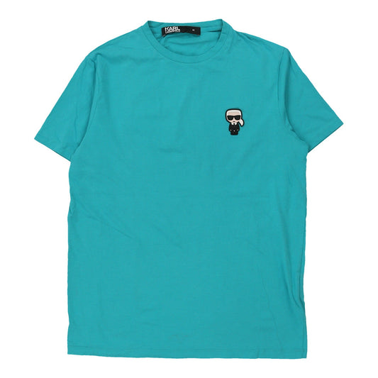 Vintage blue Karl Lagerfeld T-Shirt - mens medium