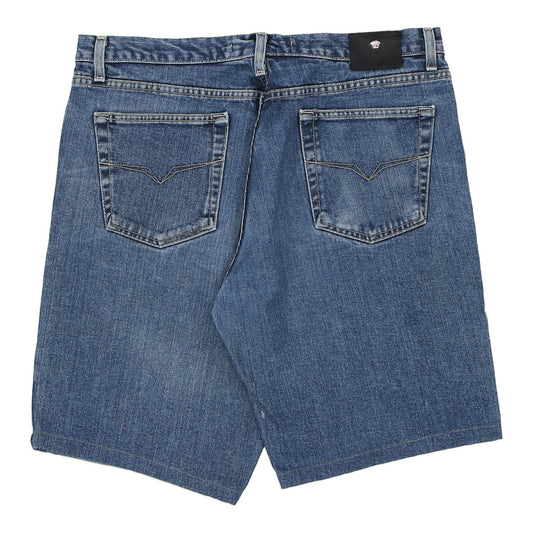 Vintage blue Versace Jeans Couture Denim Shorts - mens 37" waist