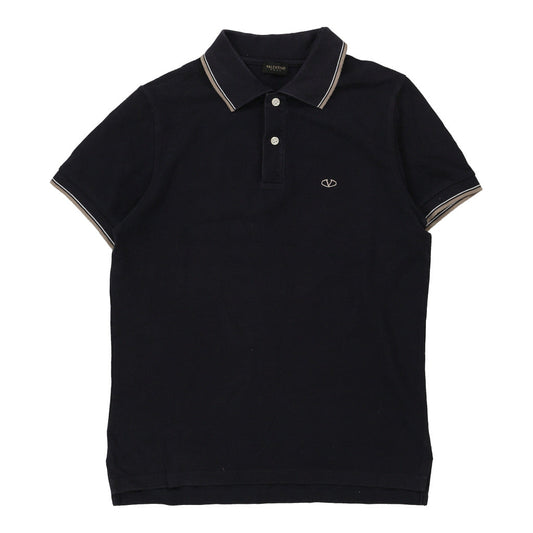 Vintage navy Valentino Polo Shirt - mens small