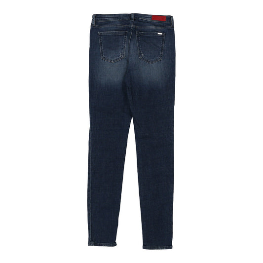 Vintage Armani Exchange Skinny Jeans - 30W UK 10 Blue Cotton