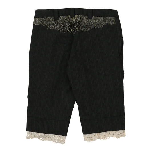Vintage Just Cavalli Lace Shorts - 30W UK 8 Black Cotton