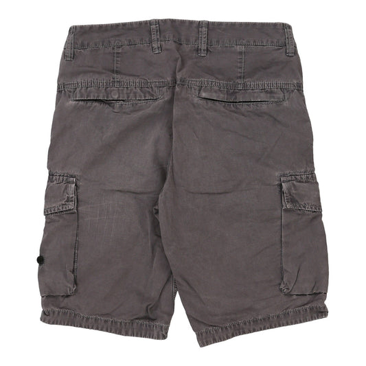 Vintage Stone Island Cargo Shorts - 30W 11L Grey Cotton