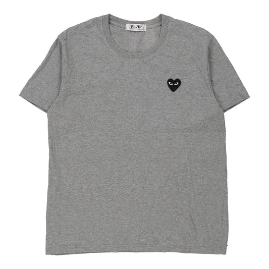 Vintage Play Comme Des Garcons T-Shirt - Large Grey Cotton