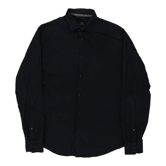 Vintage Armani Exchange Shirt - Small Navy Cotton