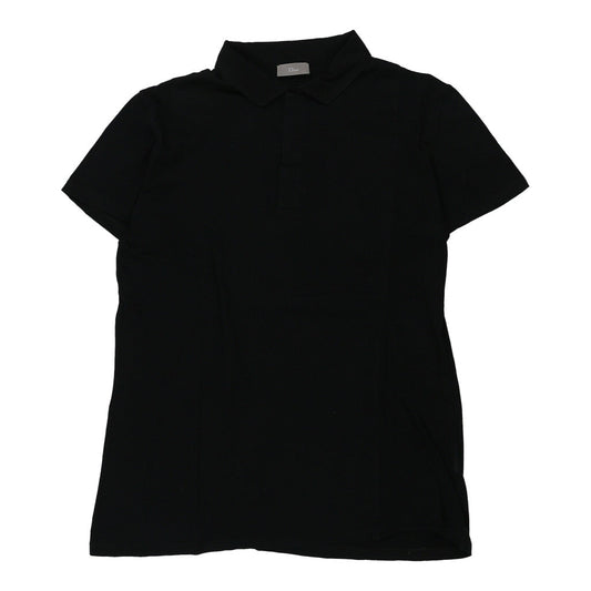 Vintage Dior Polo Shirt - Medium Black Cotton