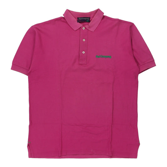 Vintage Best Company Polo Shirt - XL Pink Cotton