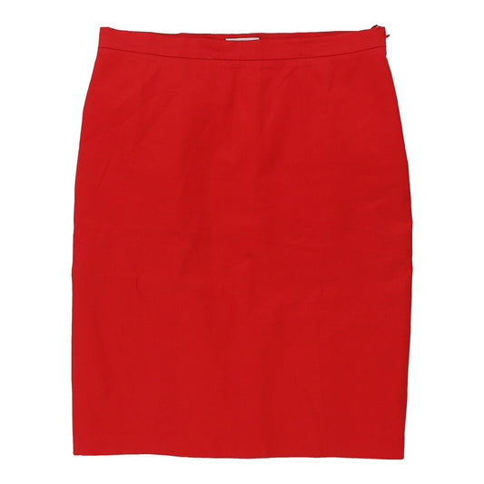 Vintage Cheap & Chic Moschino Skirt - 32W UK 12 Red Cotton