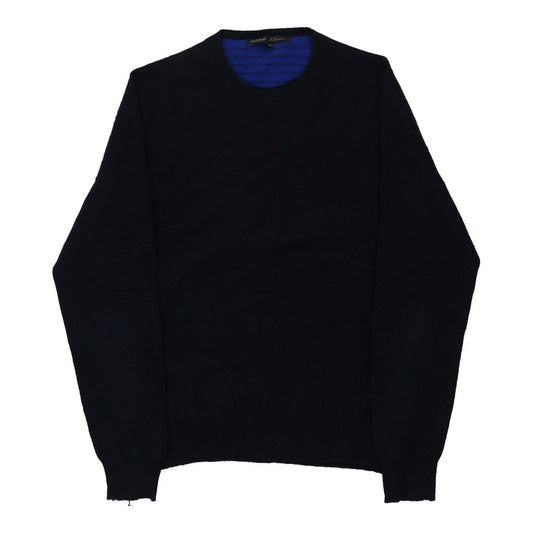 Vintage Les Copains Jumper - Medium Navy Cashmere