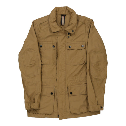 Vintage Napapijri Jacket - Large Beige Cotton Blend