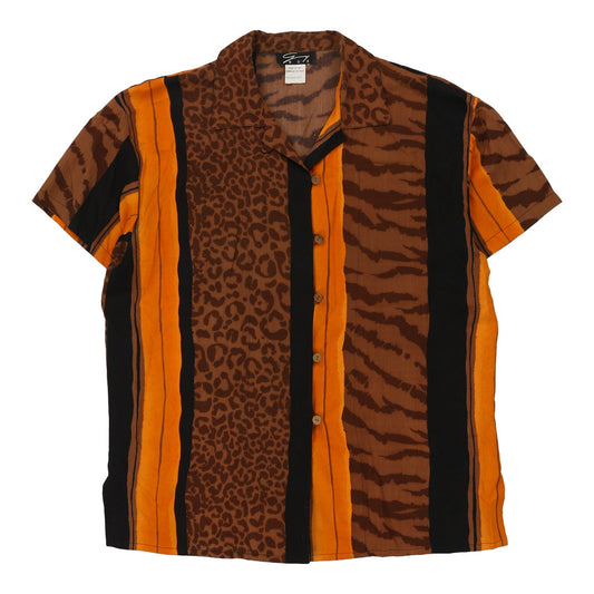 Vintage orange Guy Due Short Sleeve Shirt - mens medium