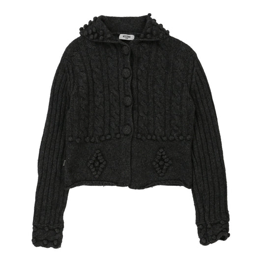 Vintage grey Moschino Jeans Cardigan - womens small