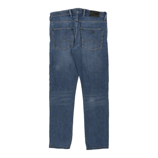Vintage Armani Jeans Slim Jeans - 32W 30L Blue Cotton