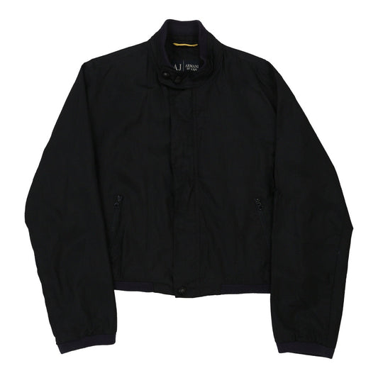 Vintage Armani Jeans Jacket - Small Navy Nylon