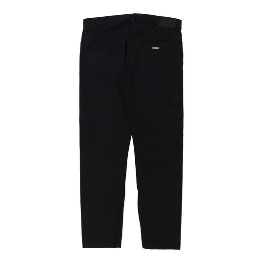 Vintage Armani Exchange Slim Trousers - 33W 30L Navy Cotton