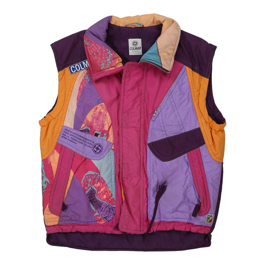 Vintage Colmar Oversized Gilet - Large Multicoloured Polyester