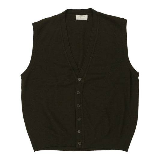 Vintage brown Benetton Sweater Vest - mens x-large